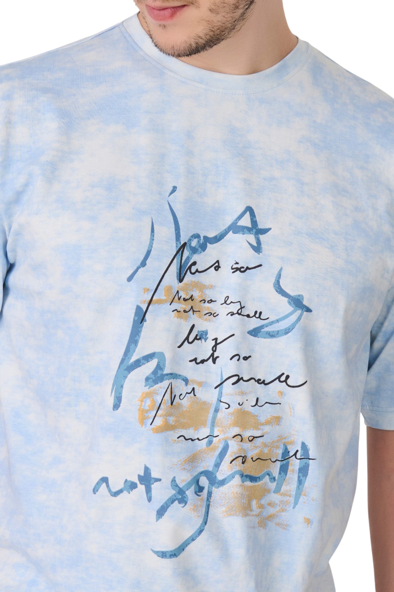 Buy Sky Abstract Graphic T-Shirt Online Shopping view 3