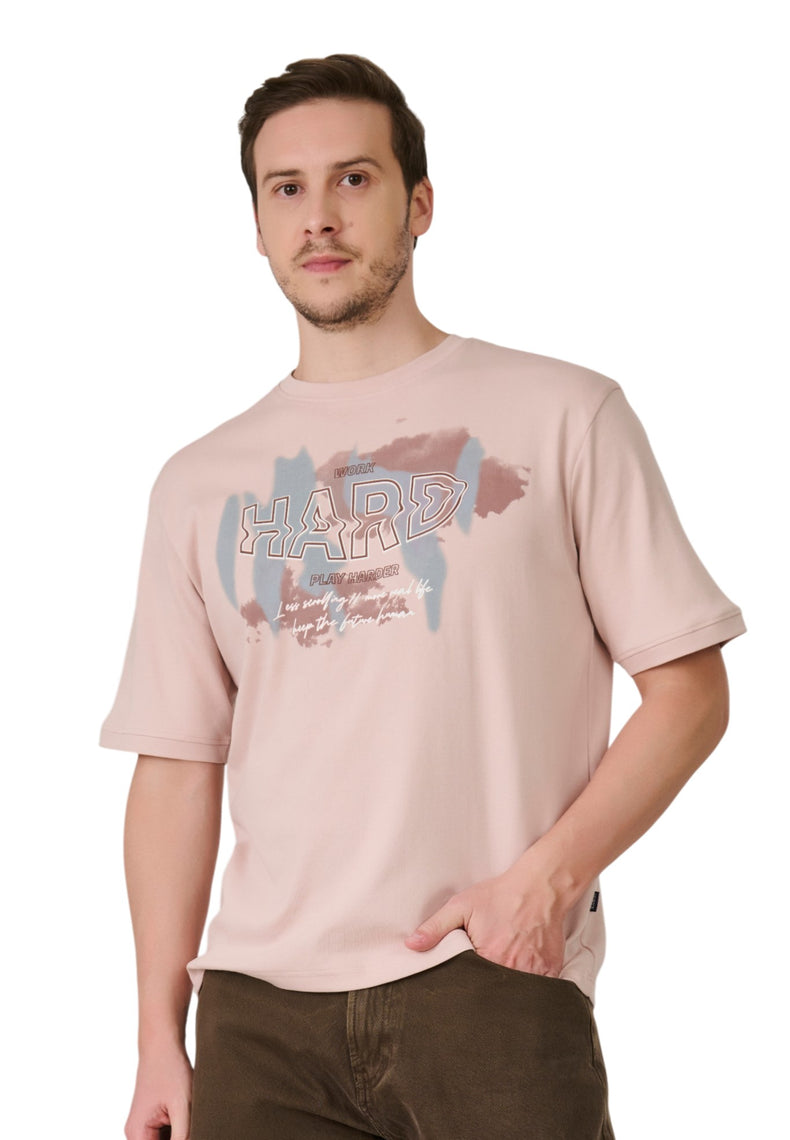 Pale Pink Graphic T-Shirt