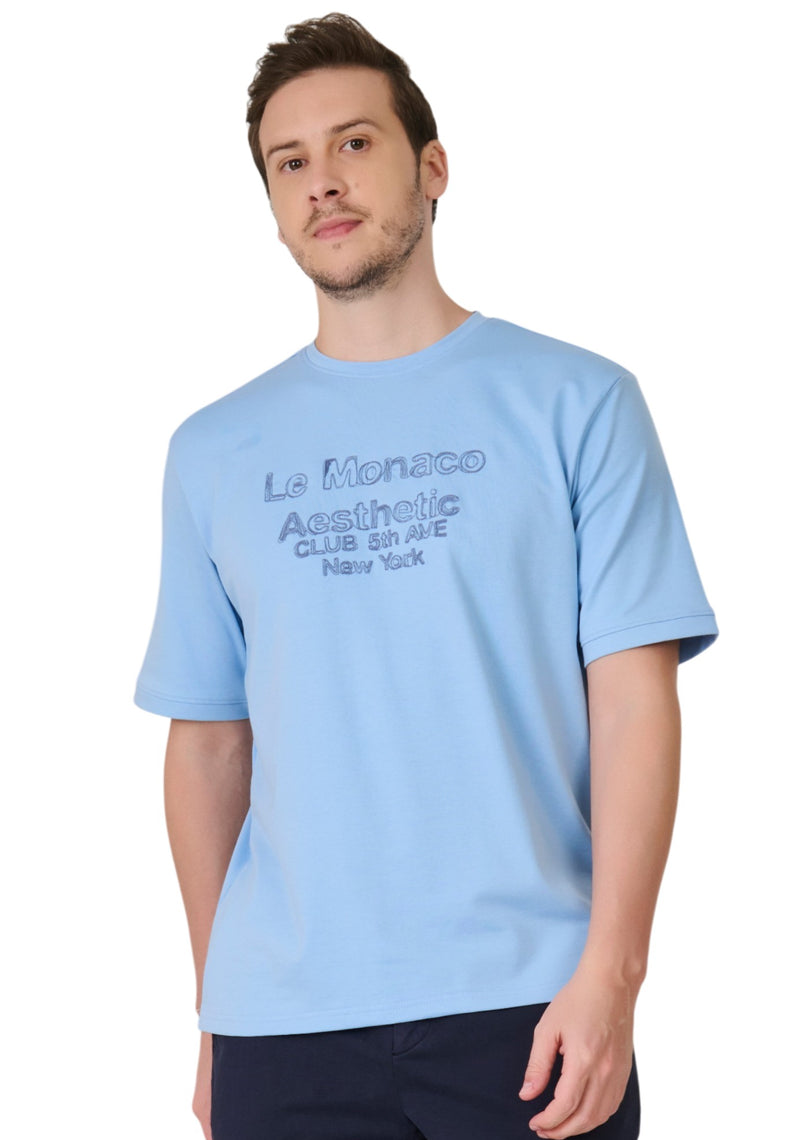Sky Blue Graphic T-Shirt