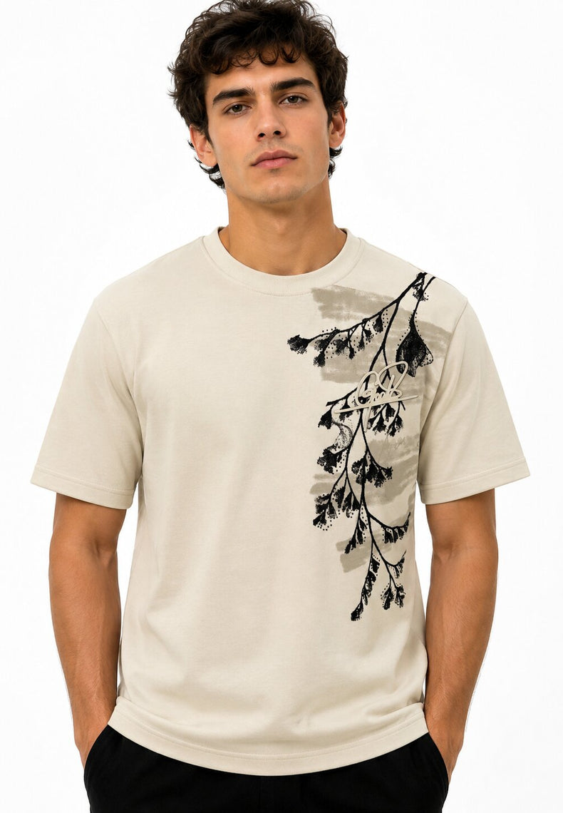 Fawn Botanical Graphic T-Shirt