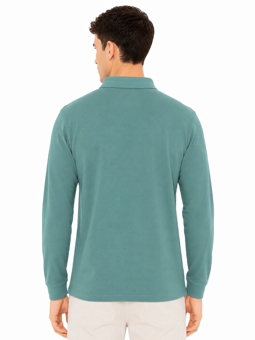 Buy Teal Pocket Polo T-Shirt Online Shopping view 2
