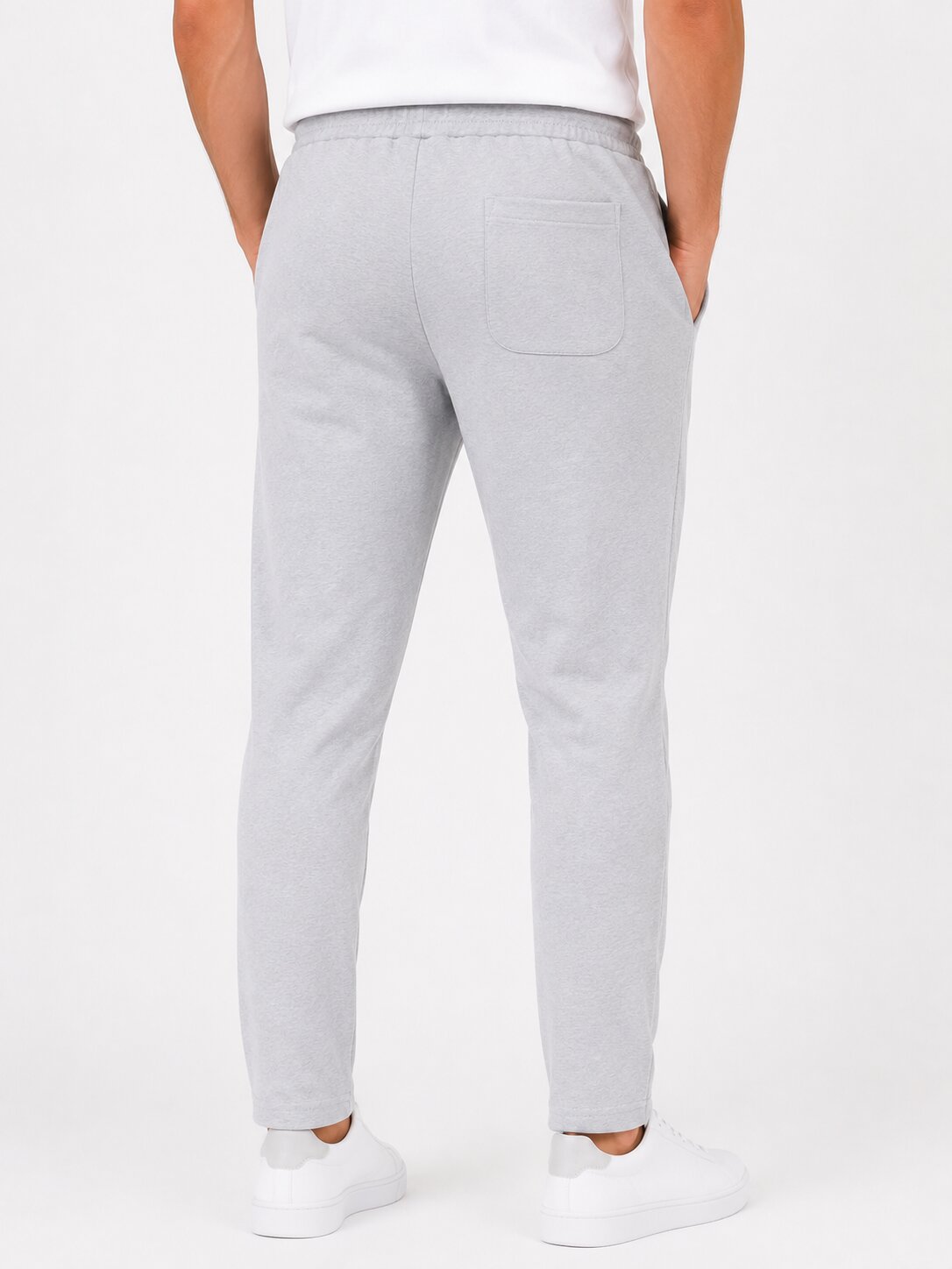 Buy Light Grey Casual Trackpants Online Shopping view 2