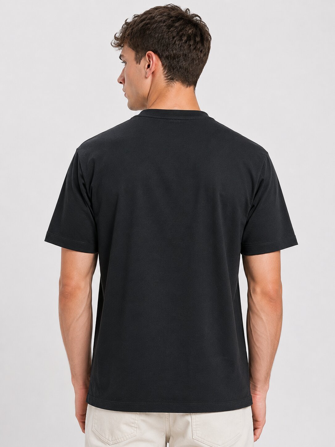 Buy Black Gravity Athletic Graphic T-Shirt Online Shopping view 2