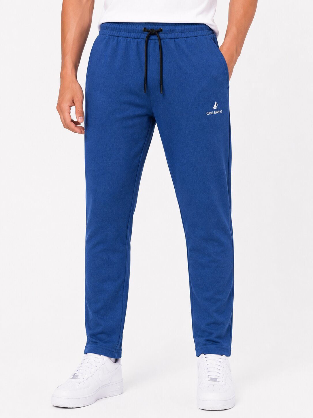 Buy Denim Mil Logo Trackpants Online Shopping view 3