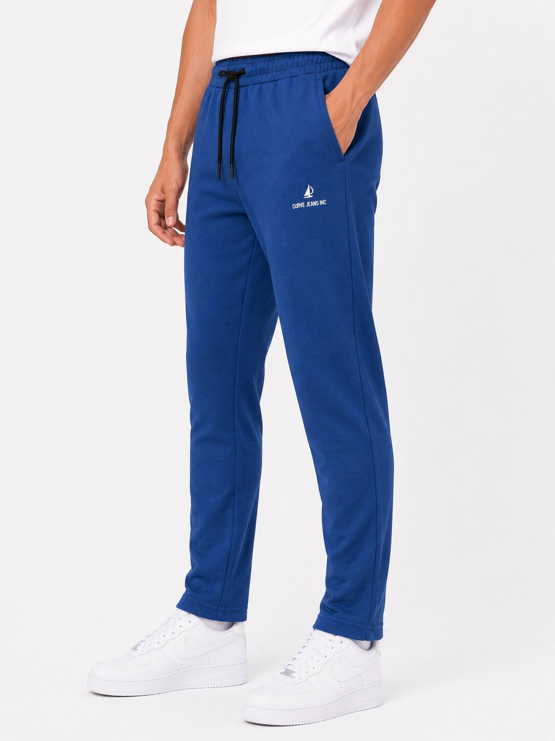 Buy Denim Mil Logo Trackpants Online Shopping view 4