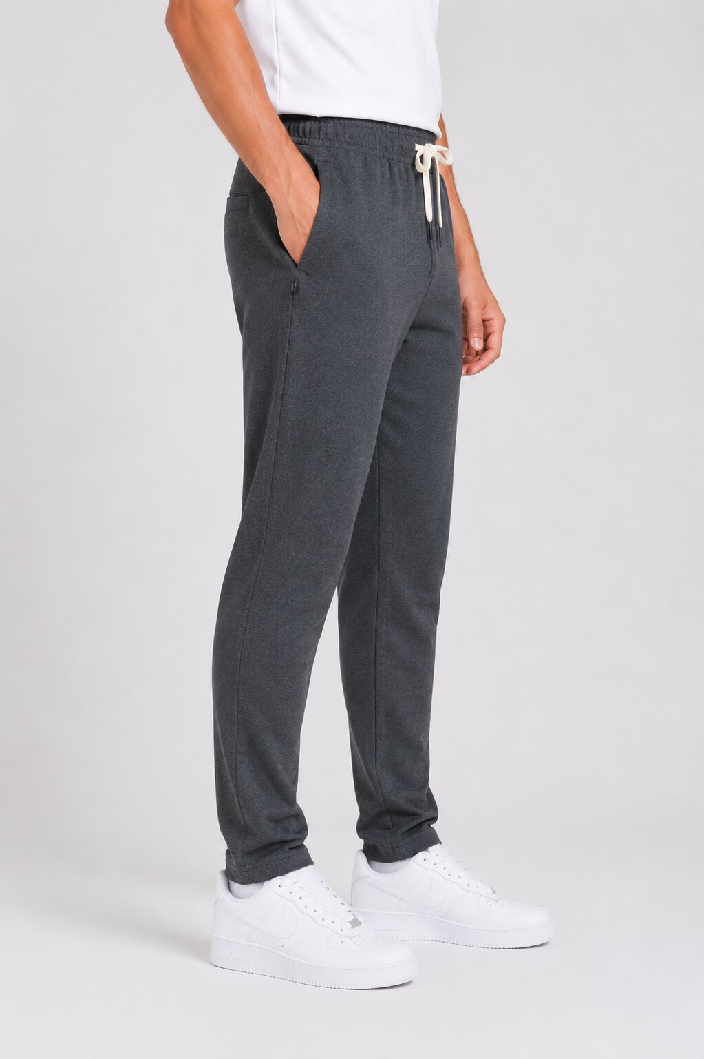 Buy Anthra Grey Casual Trackpants Online Shopping view 4