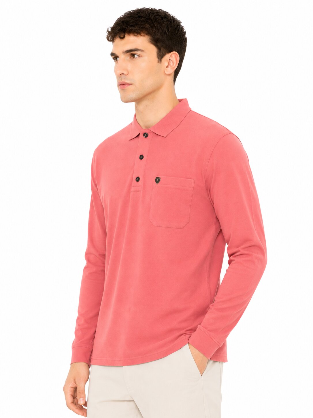 Buy Rose Pocket Polo Online Shopping view 5