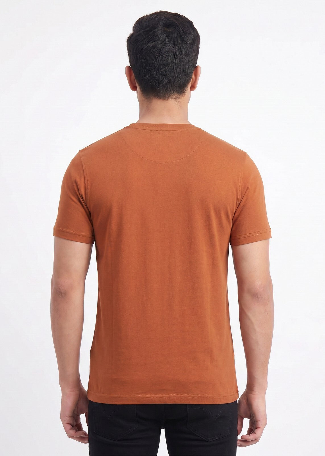Buy Browntypography-graphic-tshirt Online Shopping view 2