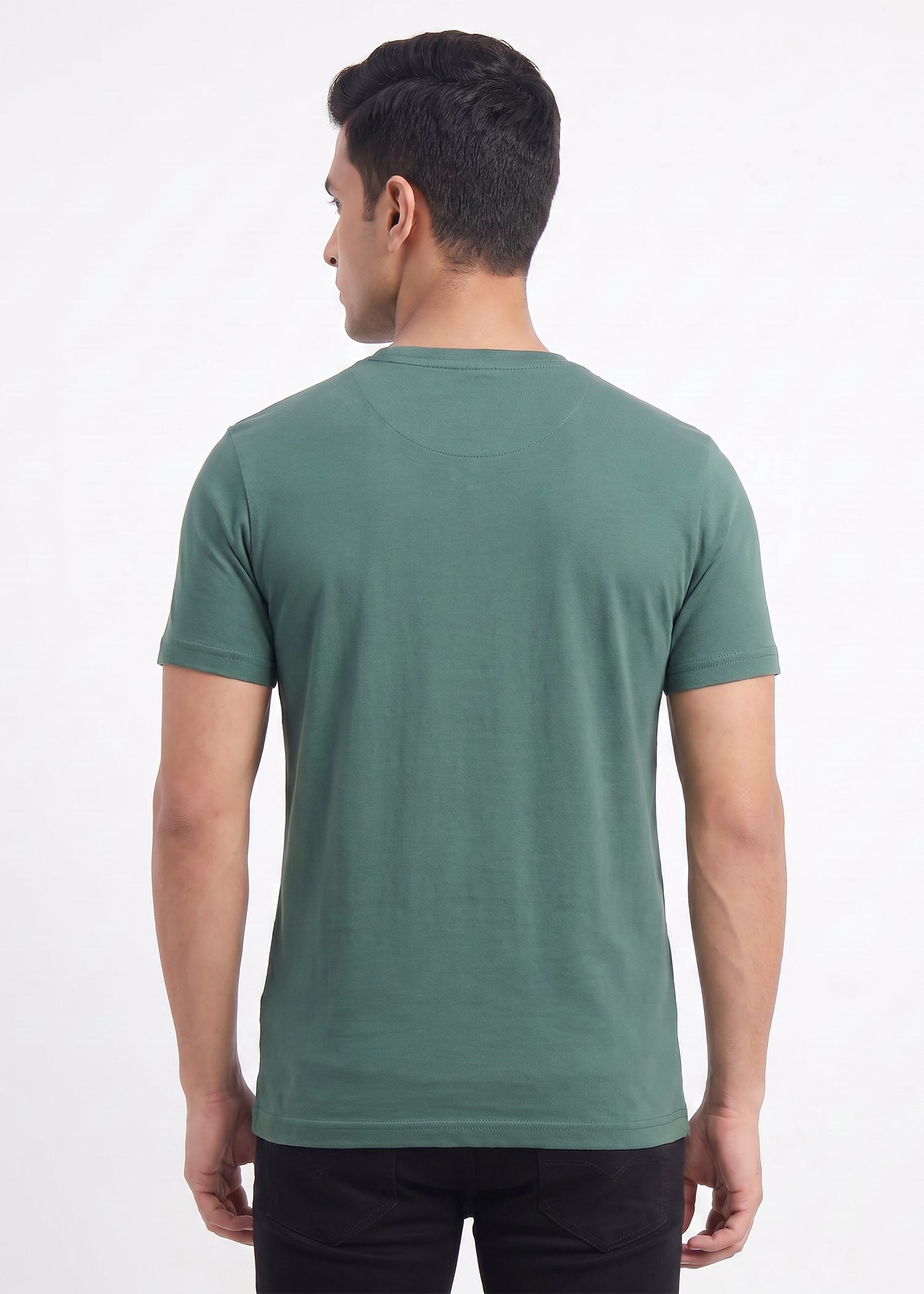 Buy Olive floral-graphic-tshirt Online Shopping view 2