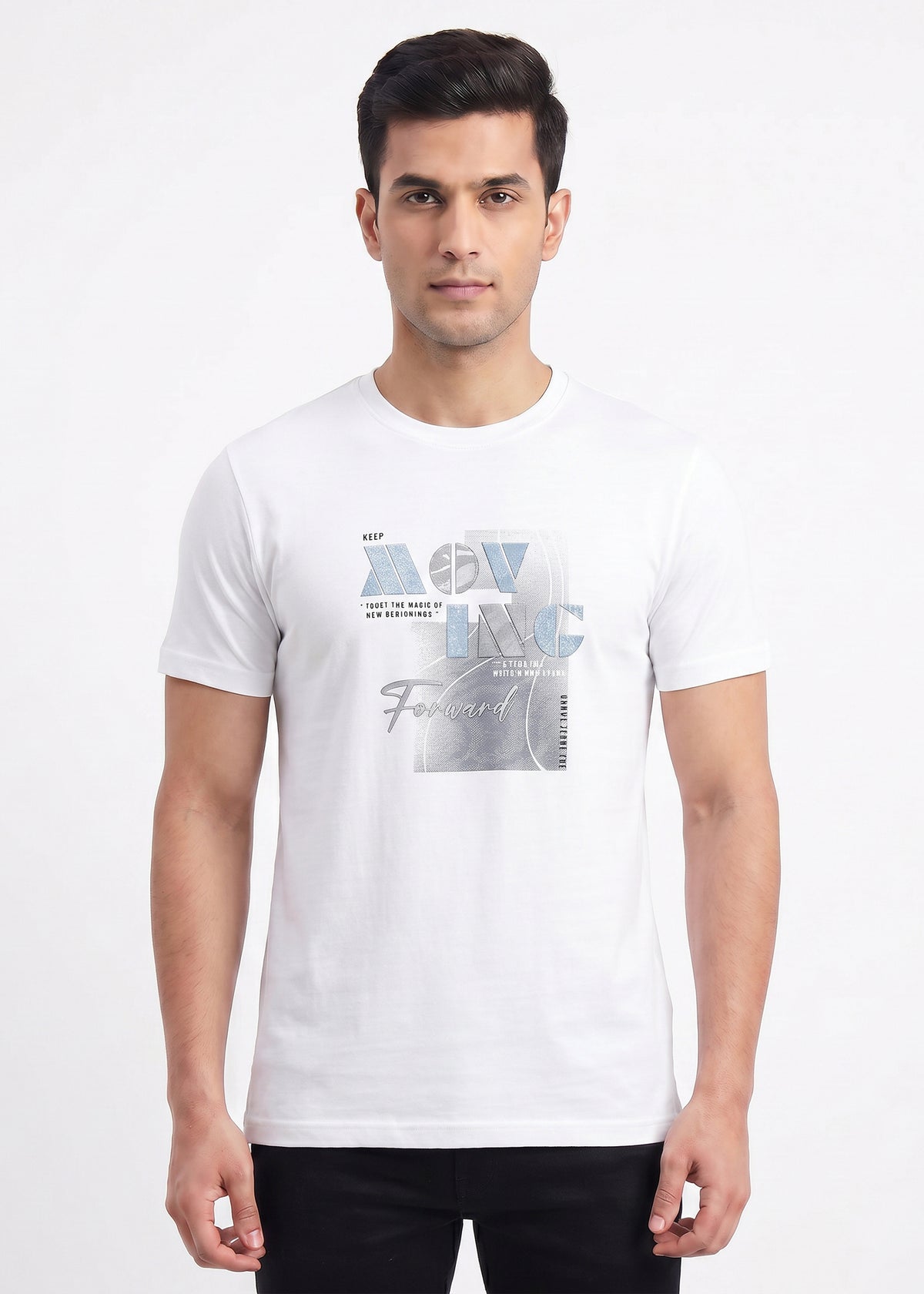 Buy white-forward-graphic-tshirt Online Shopping view 1