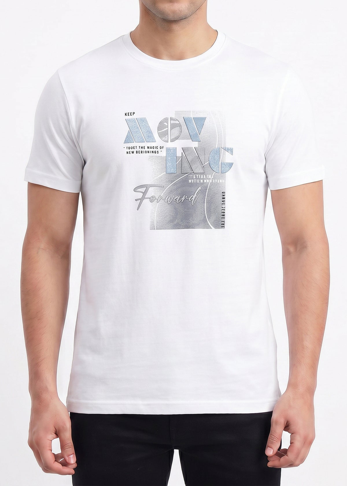 Buy white-forward-graphic-tshirt Online Shopping view 3