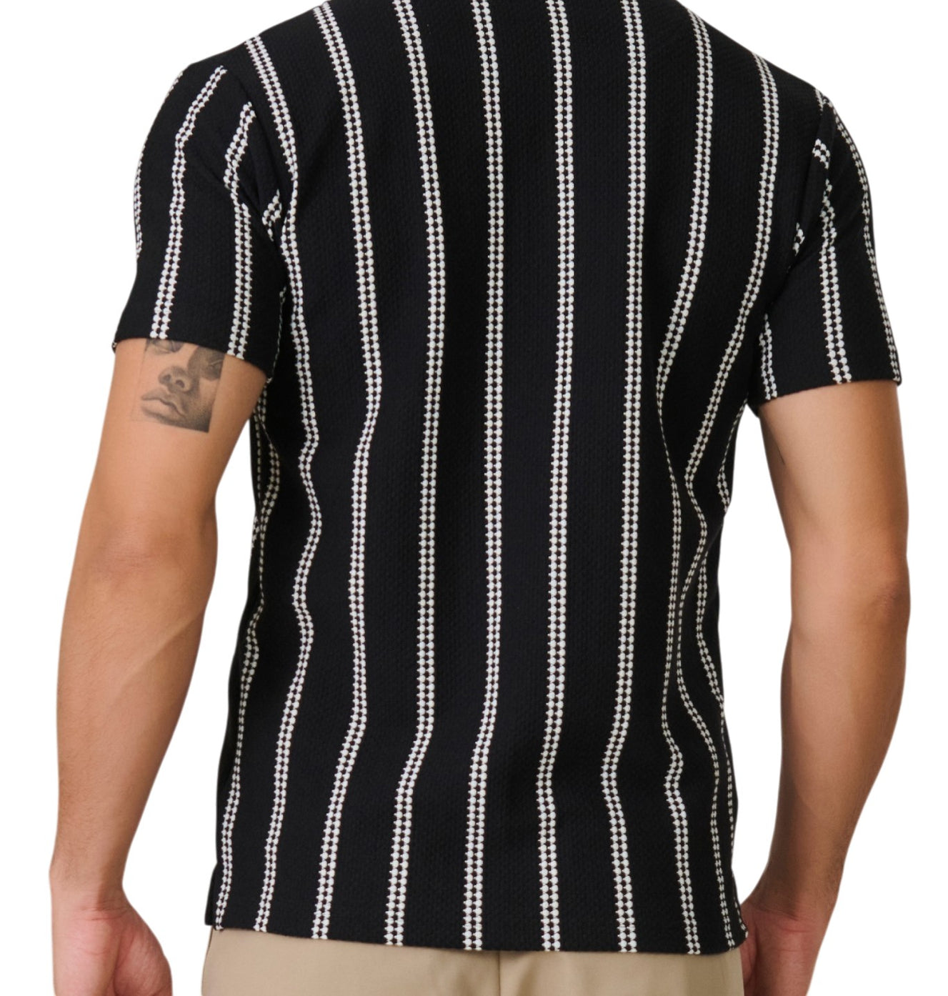 Black Striped Resort Shirt