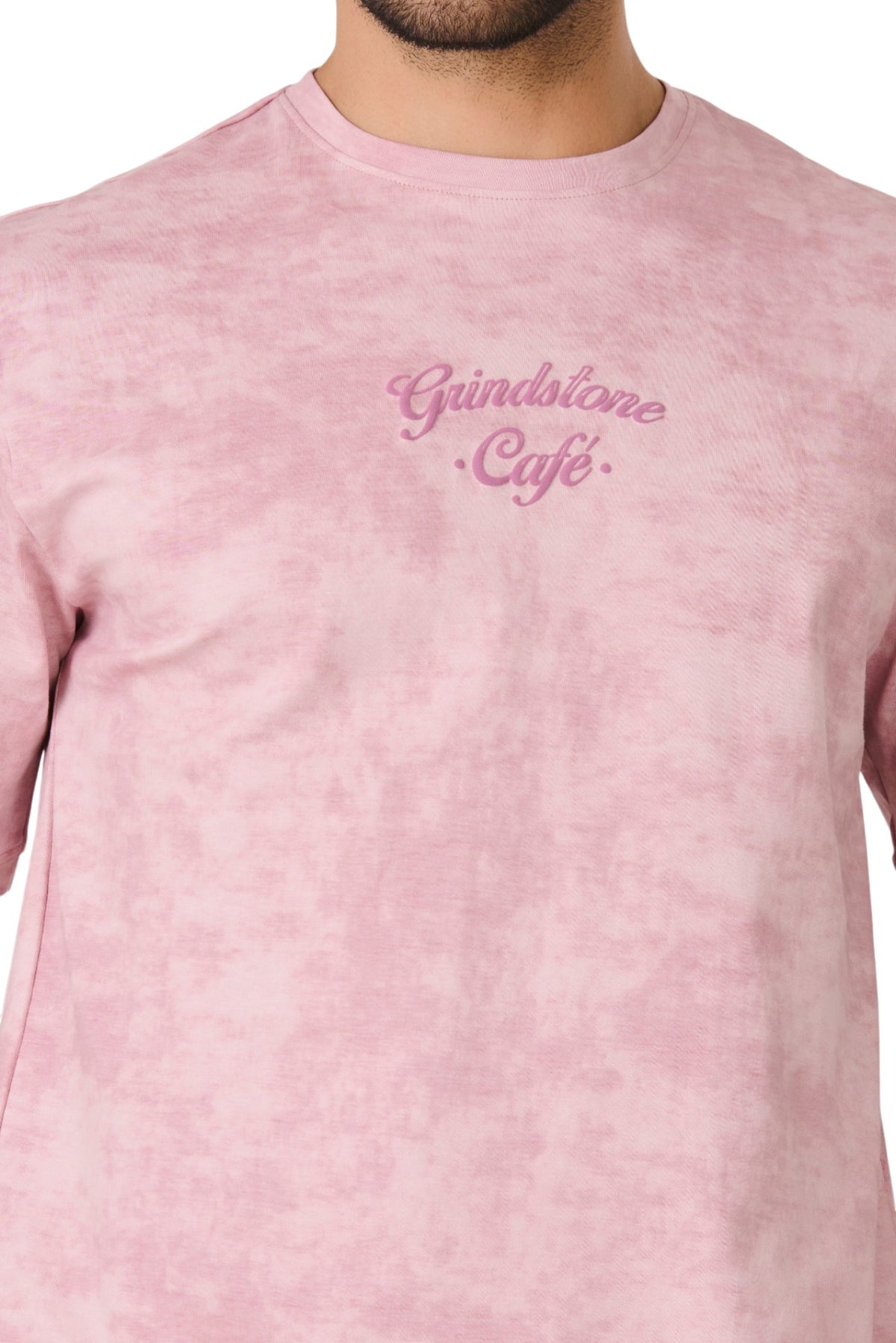 Buy Pink Grindstone Café T-Shirt Online Shopping view 3