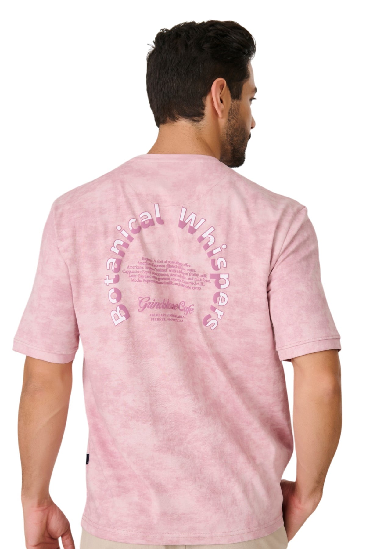 Buy Pink Grindstone Café T-Shirt Online Shopping view 2