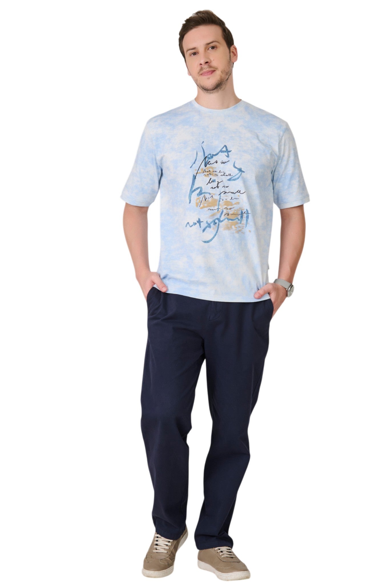 Buy Sky Abstract Graphic T-Shirt Online Shopping view 5