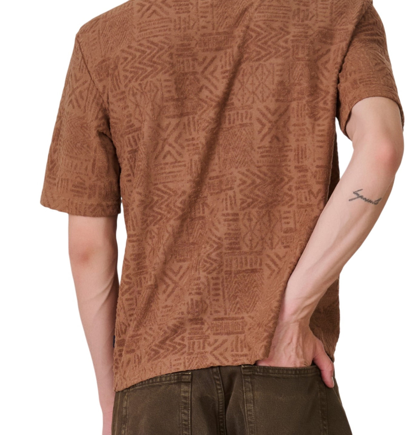 Teal Textured Pattern T-Shirt