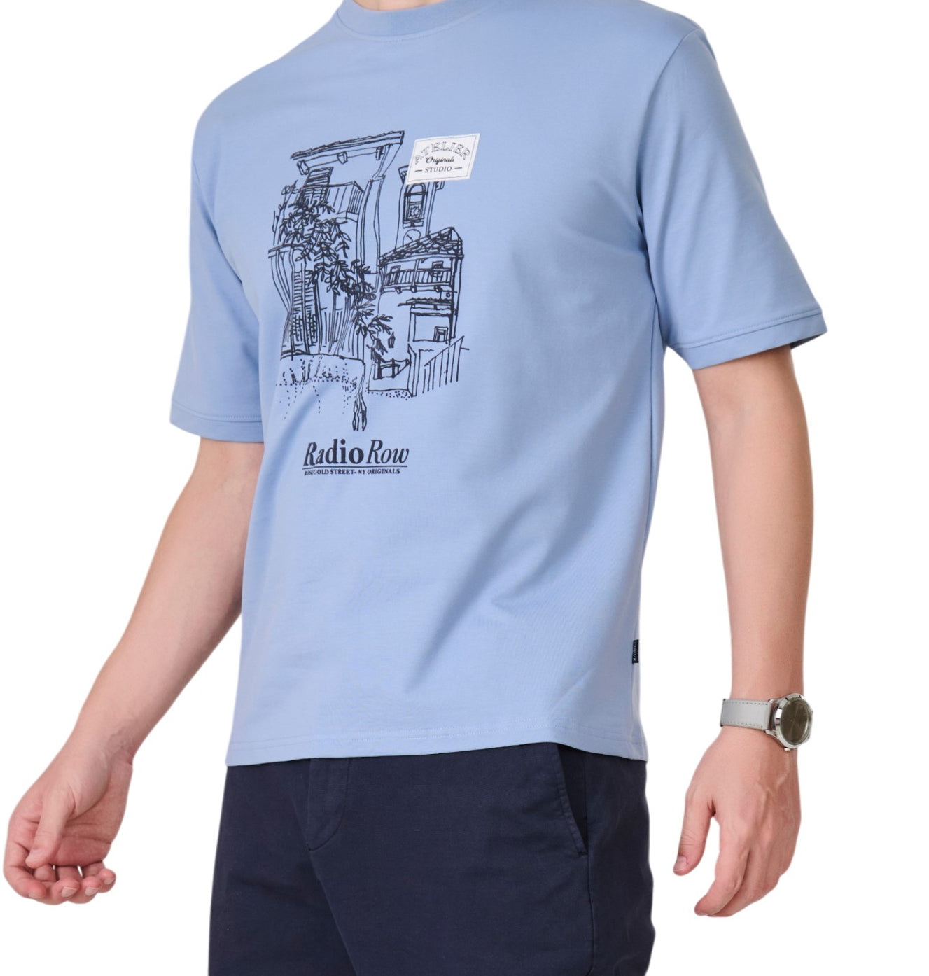 Sky Blue Graphic T-Shirt