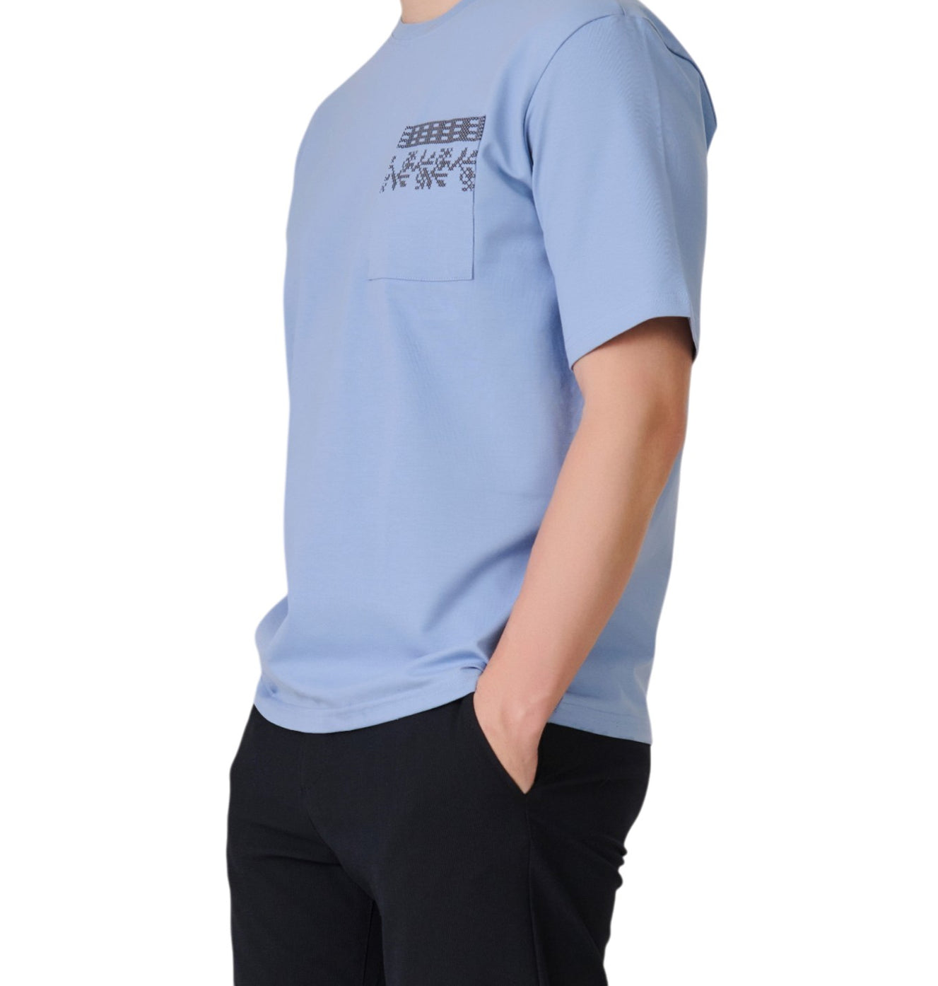 Sky Blue Pocket T-Shirt
