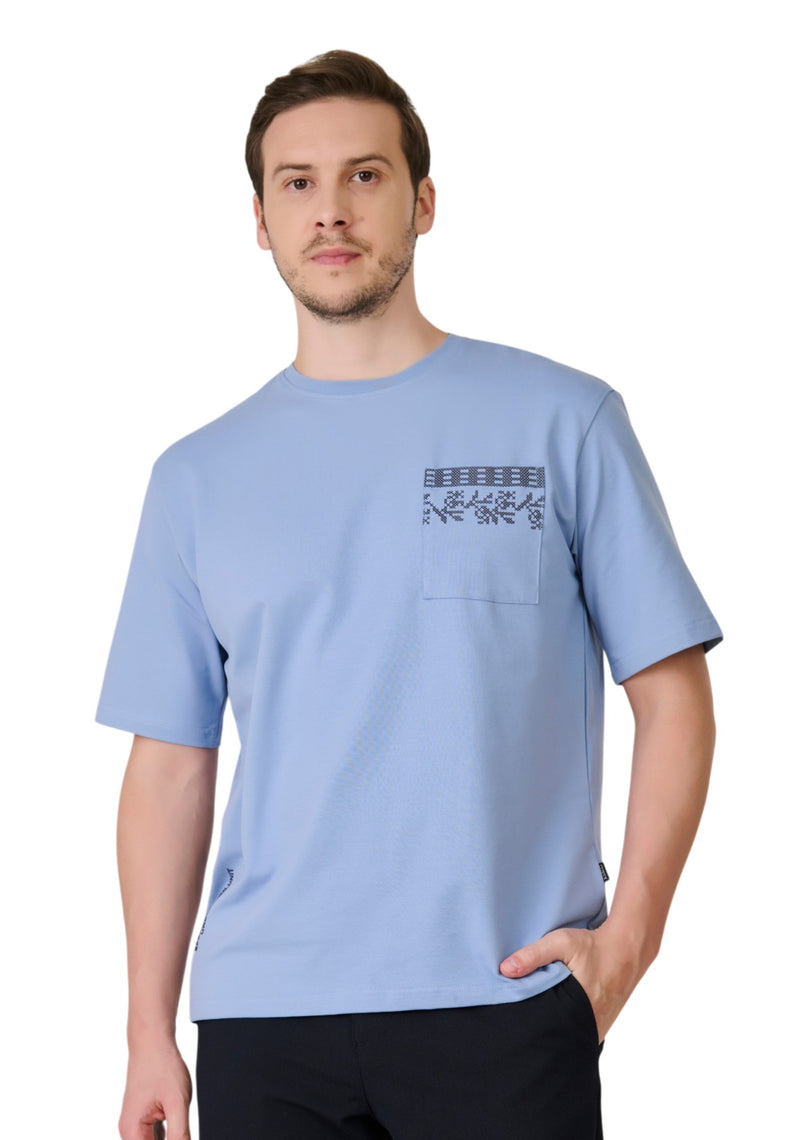 Sky Blue Pocket T-Shirt