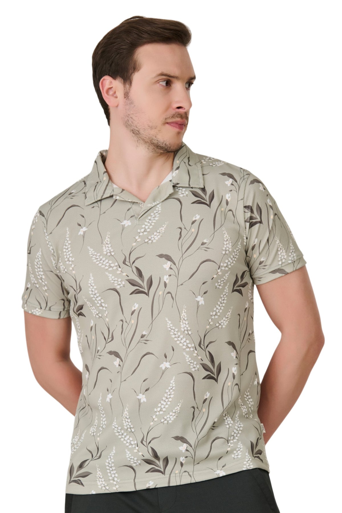 Buy Pista Floral Polo Online Shopping view 1