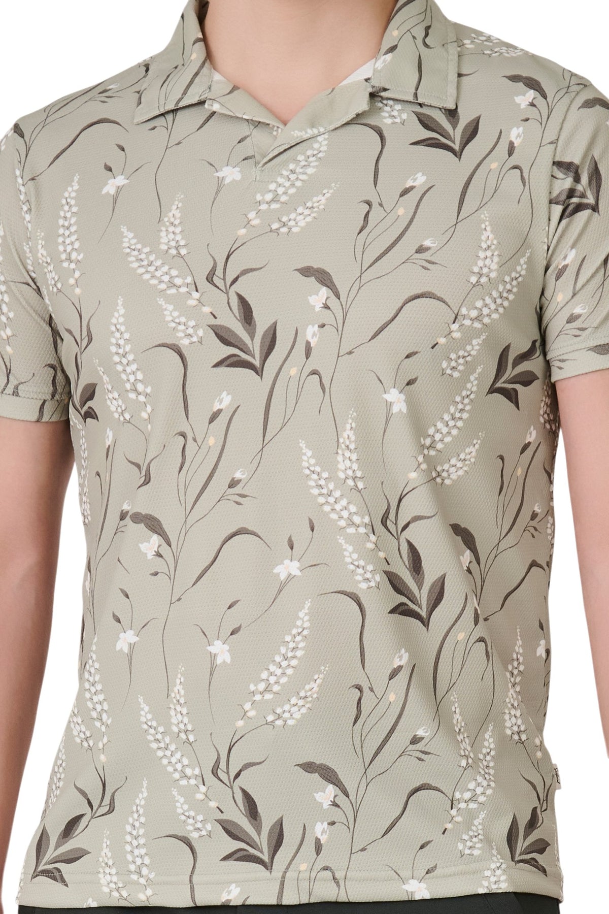 Buy Pista Floral Polo Online Shopping view 3