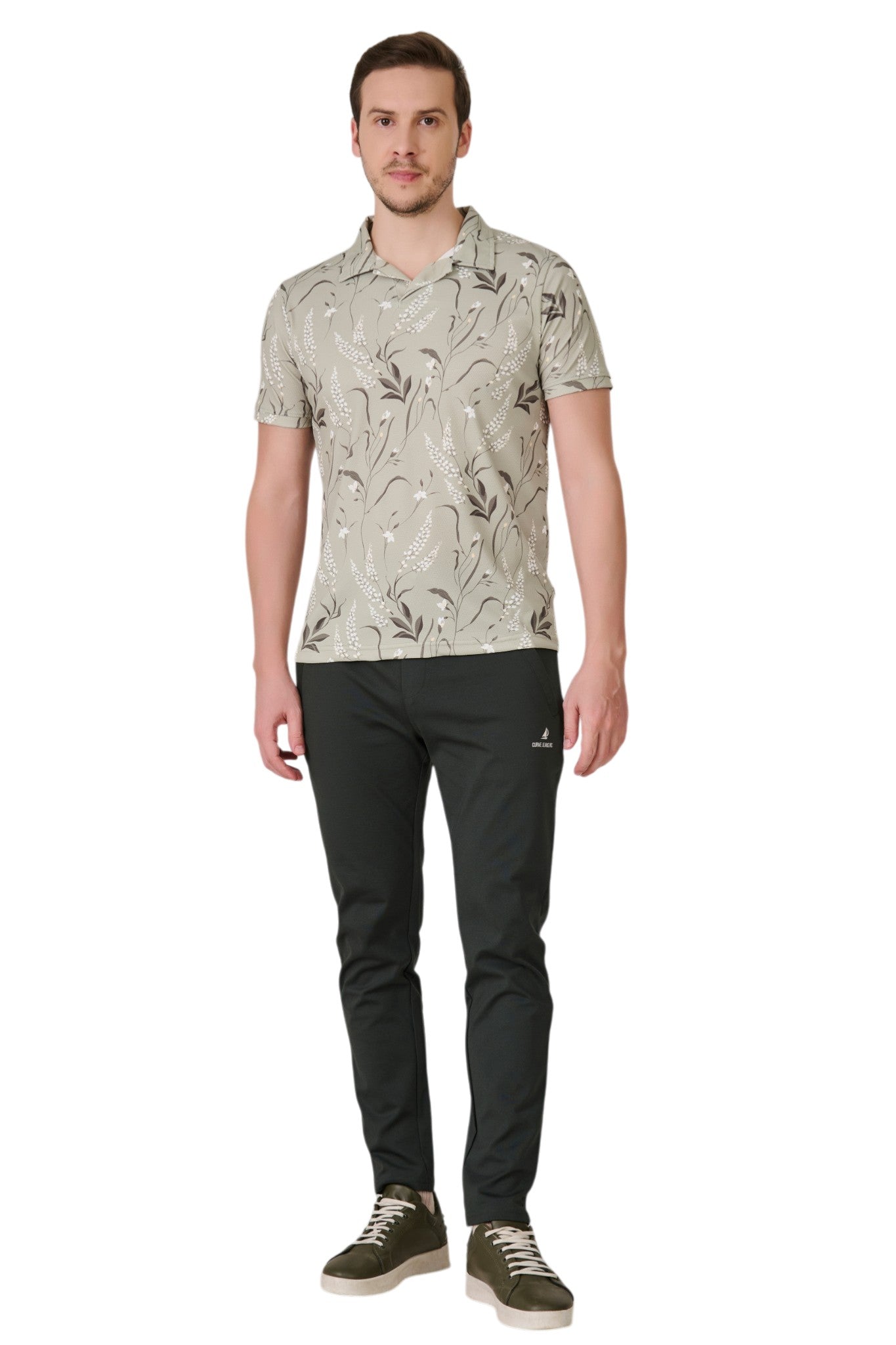 Buy Pista Floral Polo Online Shopping view 5