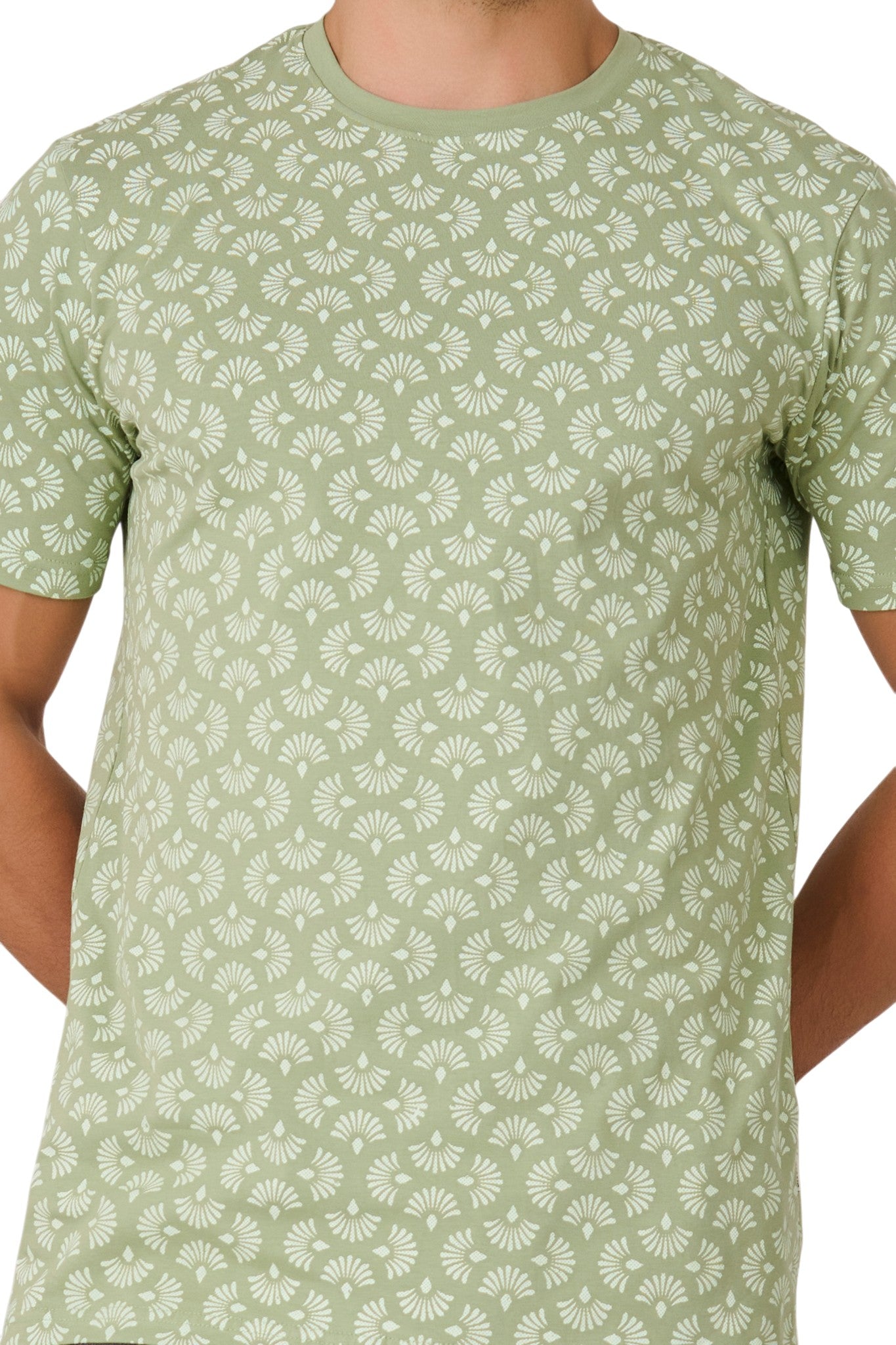 Buy Pista Motif Print T-Shirt Online Shopping view 3