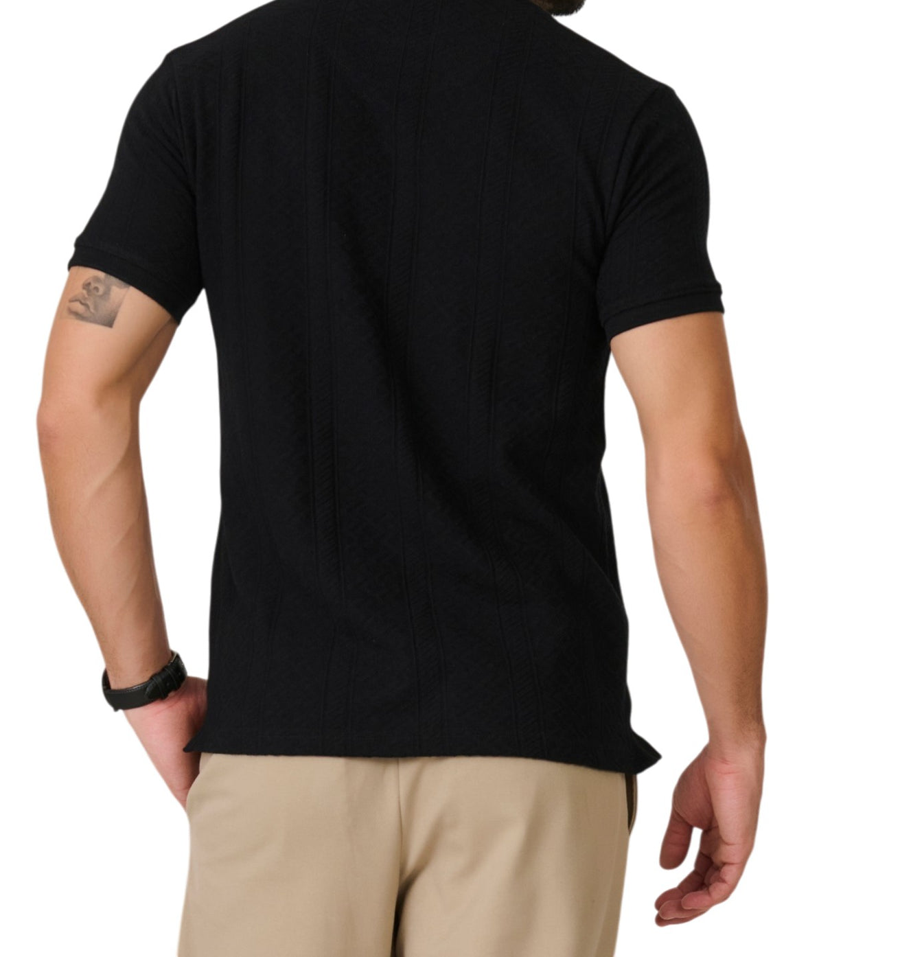 Black Chevron Polo T-Shirt