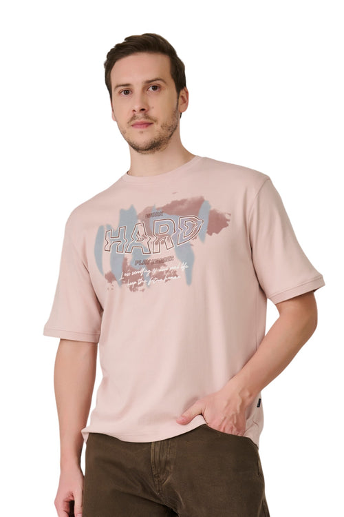 Pale Pink Graphic T-Shirt