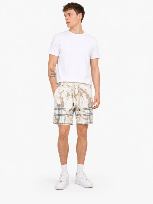 Choco Abstract Print Casual Shorts