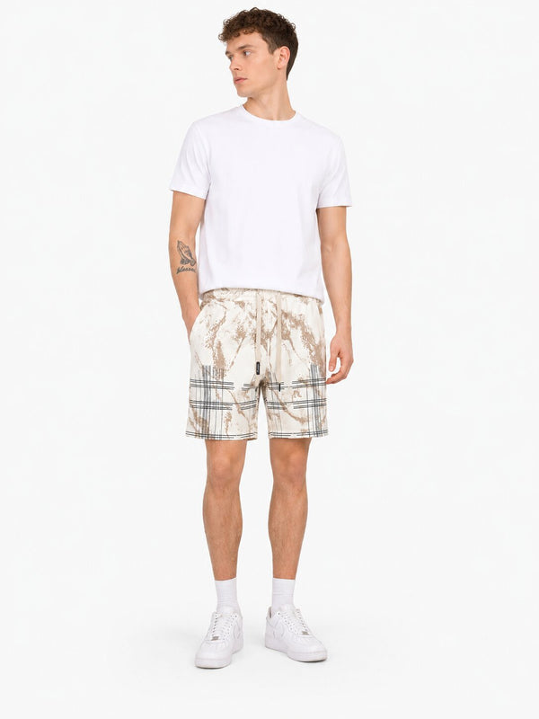 Abstract Print Casual Shorts
