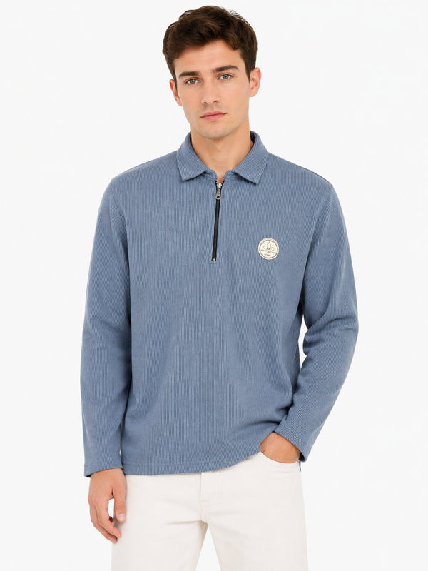 Airforce Zip Collar T-Shirt