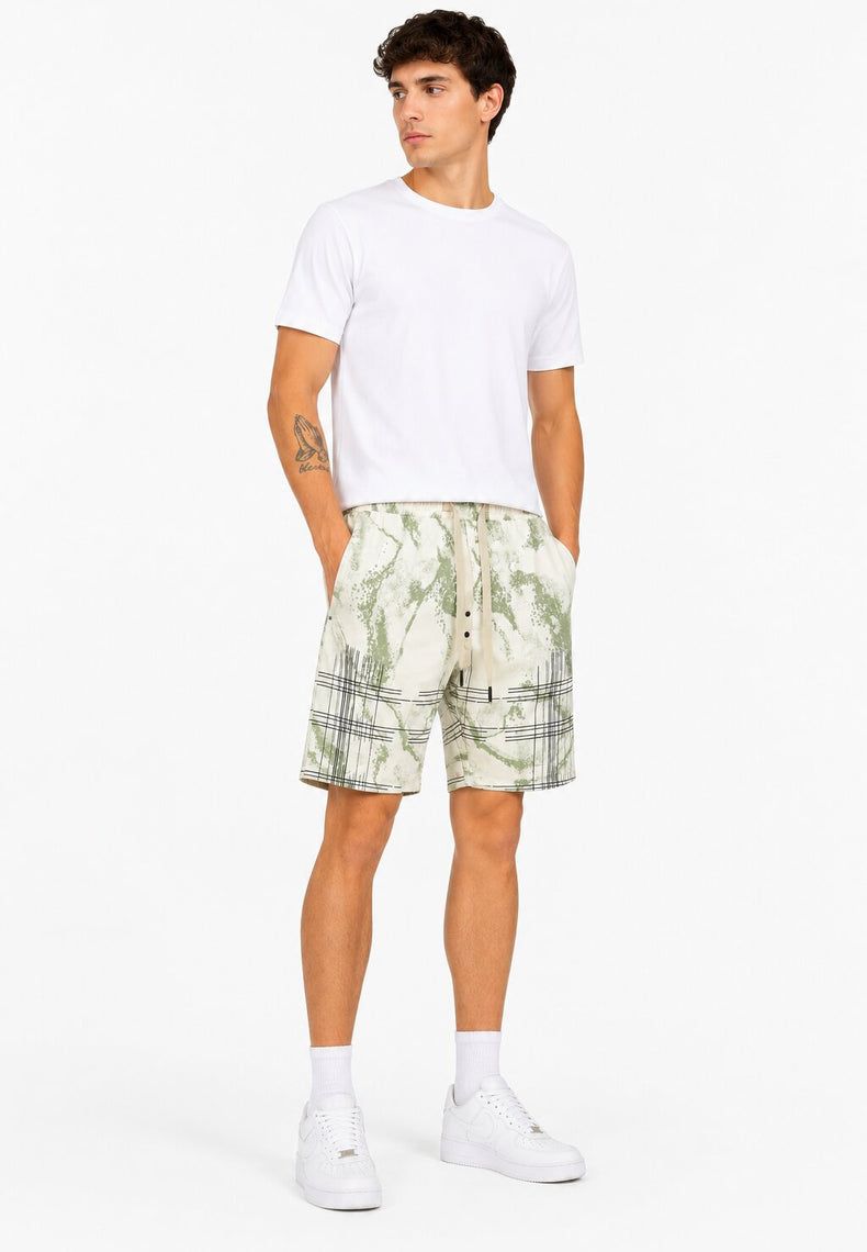 Pista Abstract Print Shorts