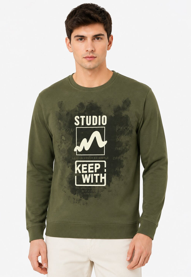 Olive Studio Graphic Sweatshirt
