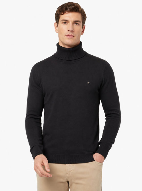 Black Turtle Neck Sweatshirt