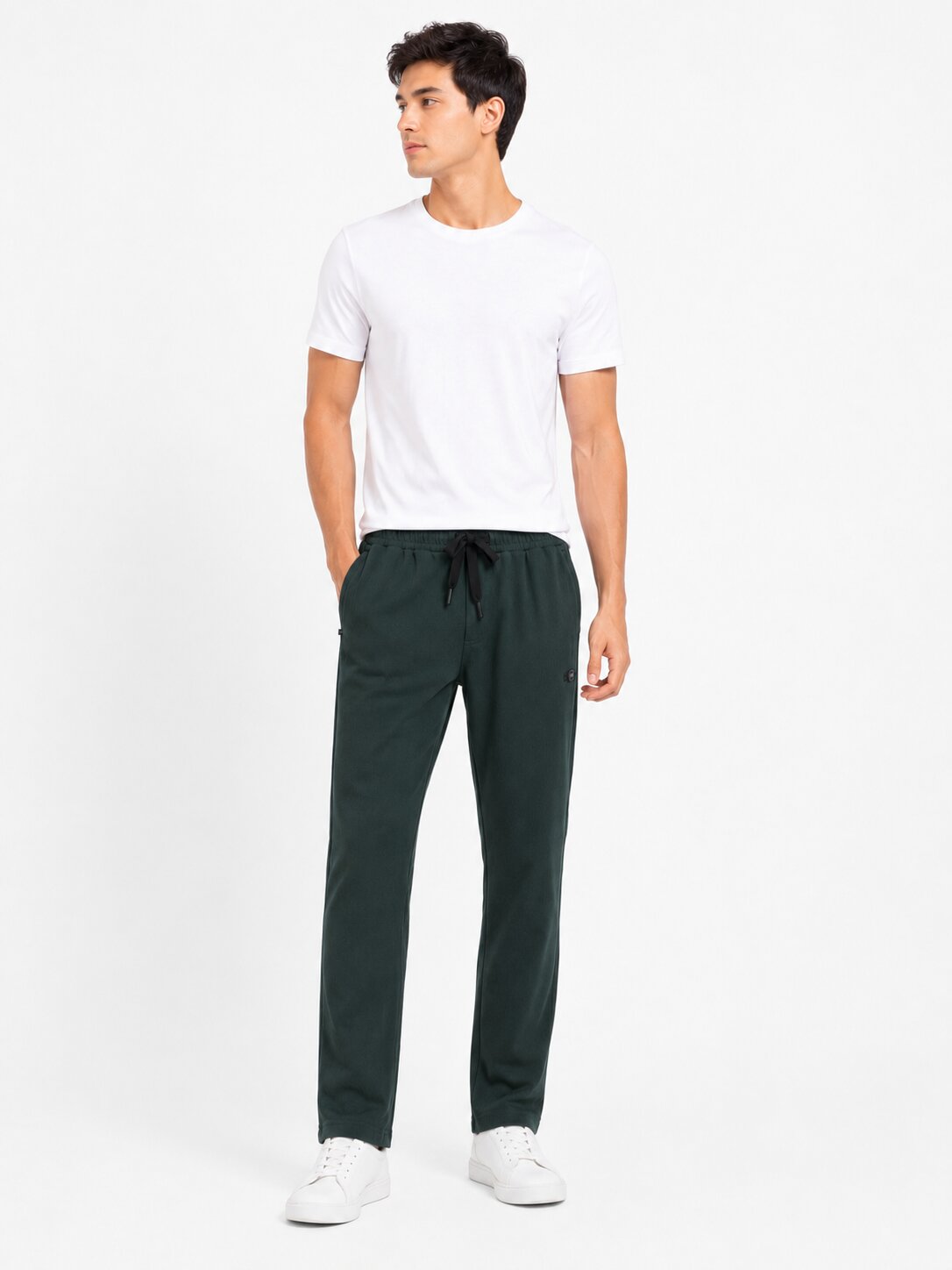 Buy Bottle Green Jogger Trackpants Online Shopping view 1