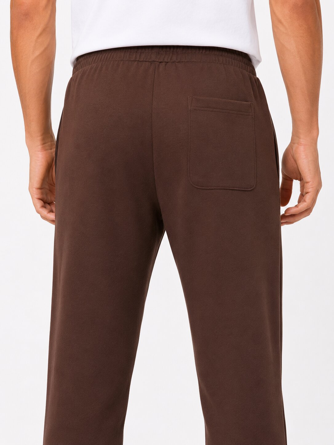 Buy Brown Logo Trackpants Online Shopping view 2