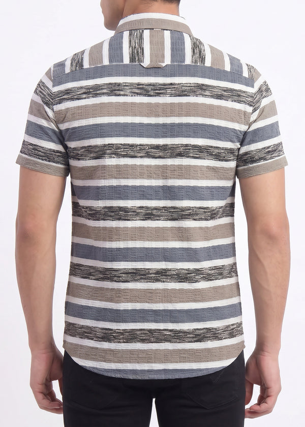 Airforce Striped Polo Shirt