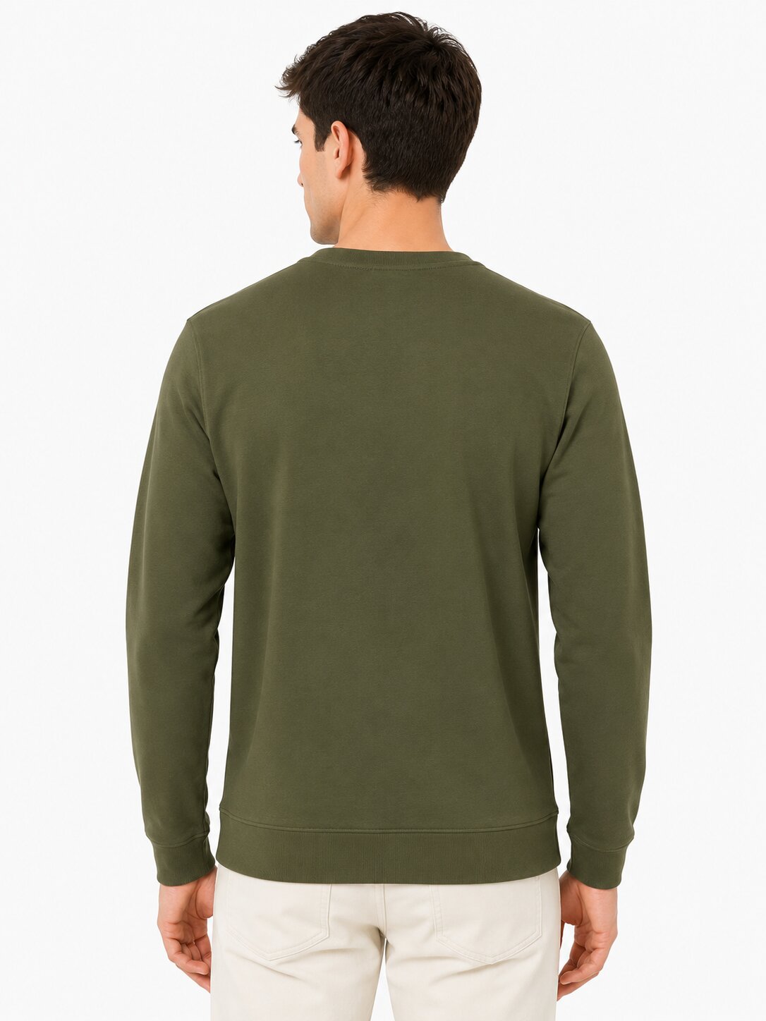 Buy Olive Studio Graphic Sweatshirt Online Shopping view 2