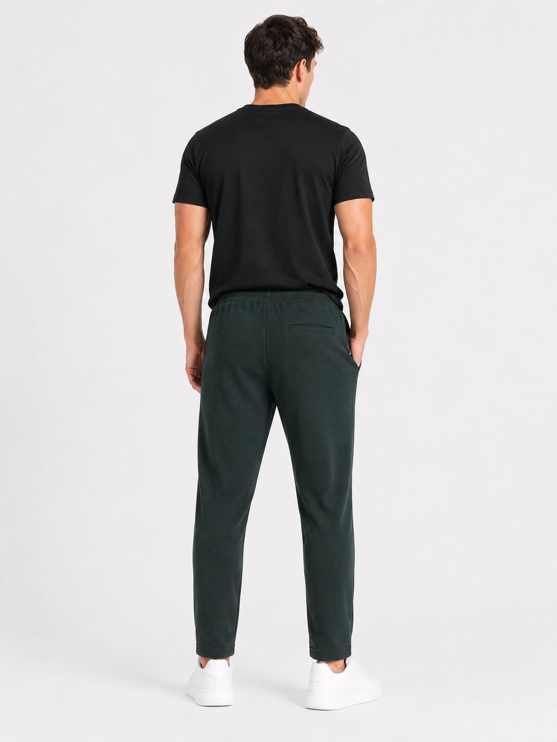Buy Bottle Textured Trackpants Online Shopping view 2