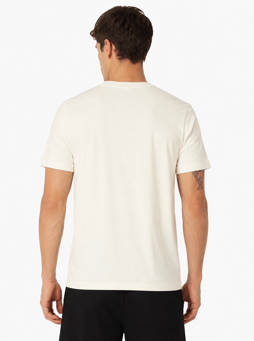 Buy Off White Focus Strength Freedom T-Shirt Online Shopping view 2