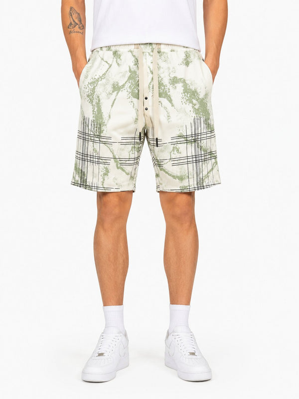 Pista Abstract Print Shorts