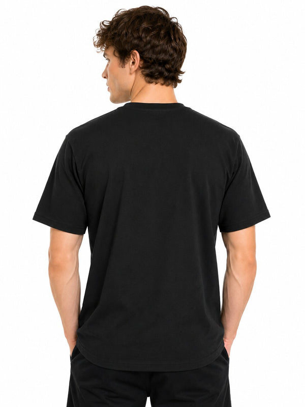 Black Neon Splash Graphic T-Shirt