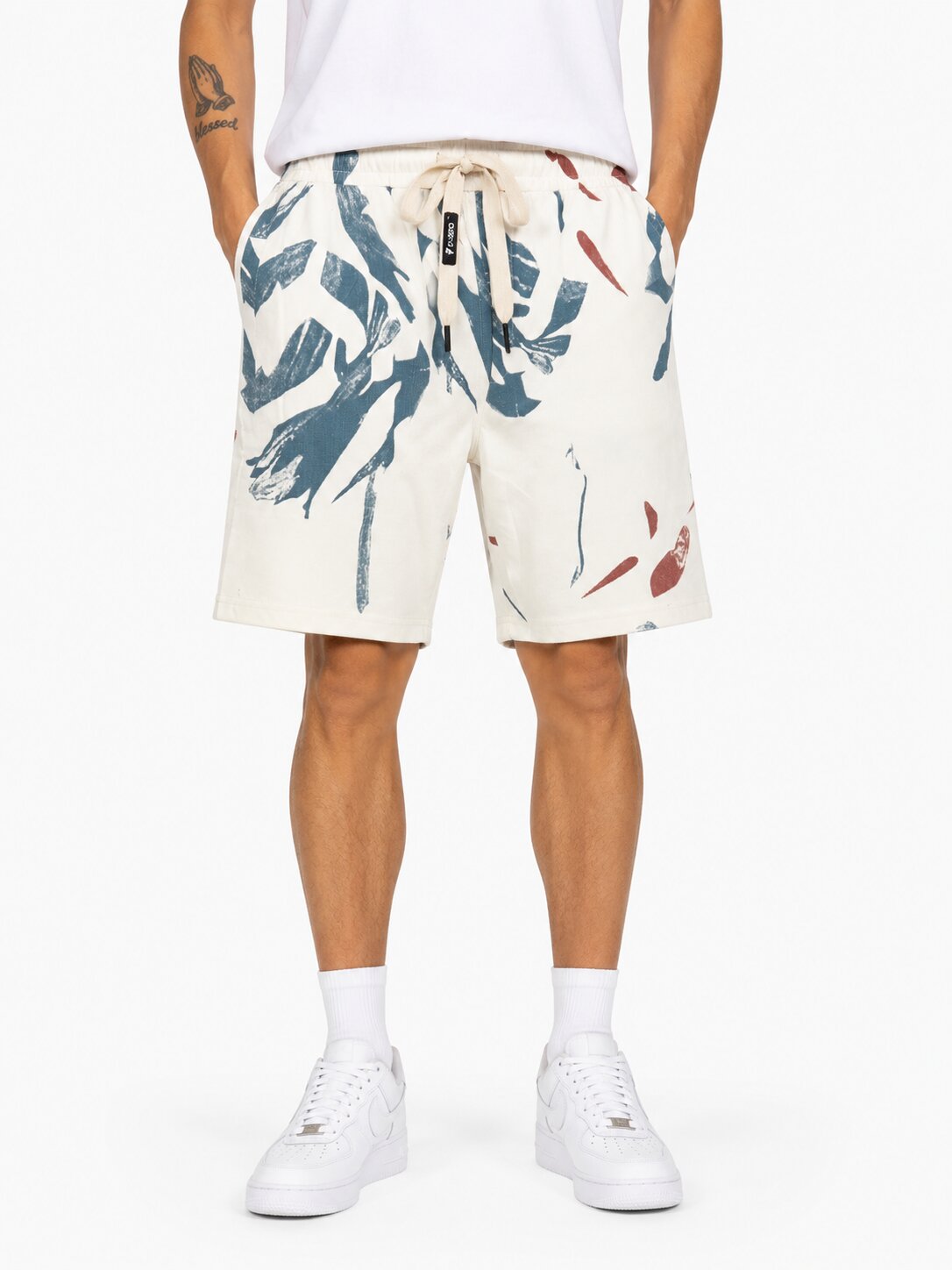 Buy Airforce Abstract Print Casual Shorts Online Shopping view 2