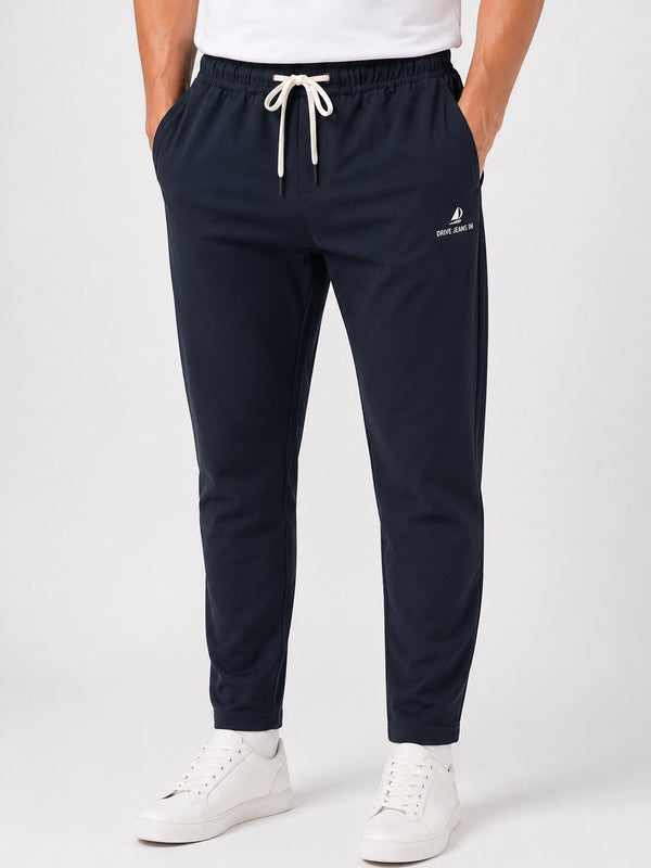 Navy Logo Trackpants