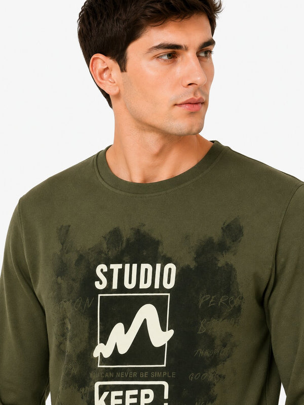 Olive Studio Graphic Sweatshirt