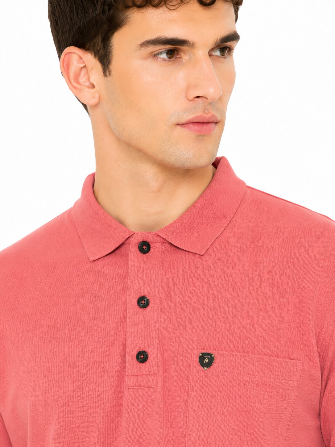 Buy Rose Pocket Polo Online Shopping view 3