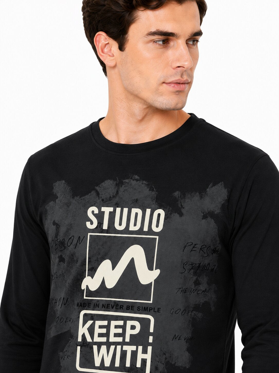 Buy Black Studio Graphic T-Shirt Online Shopping view 3