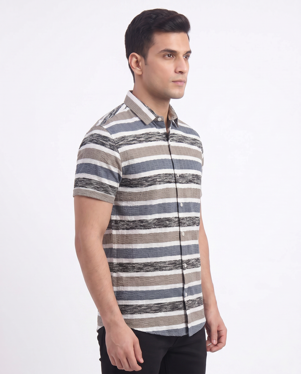 Airforce Striped Polo Shirt