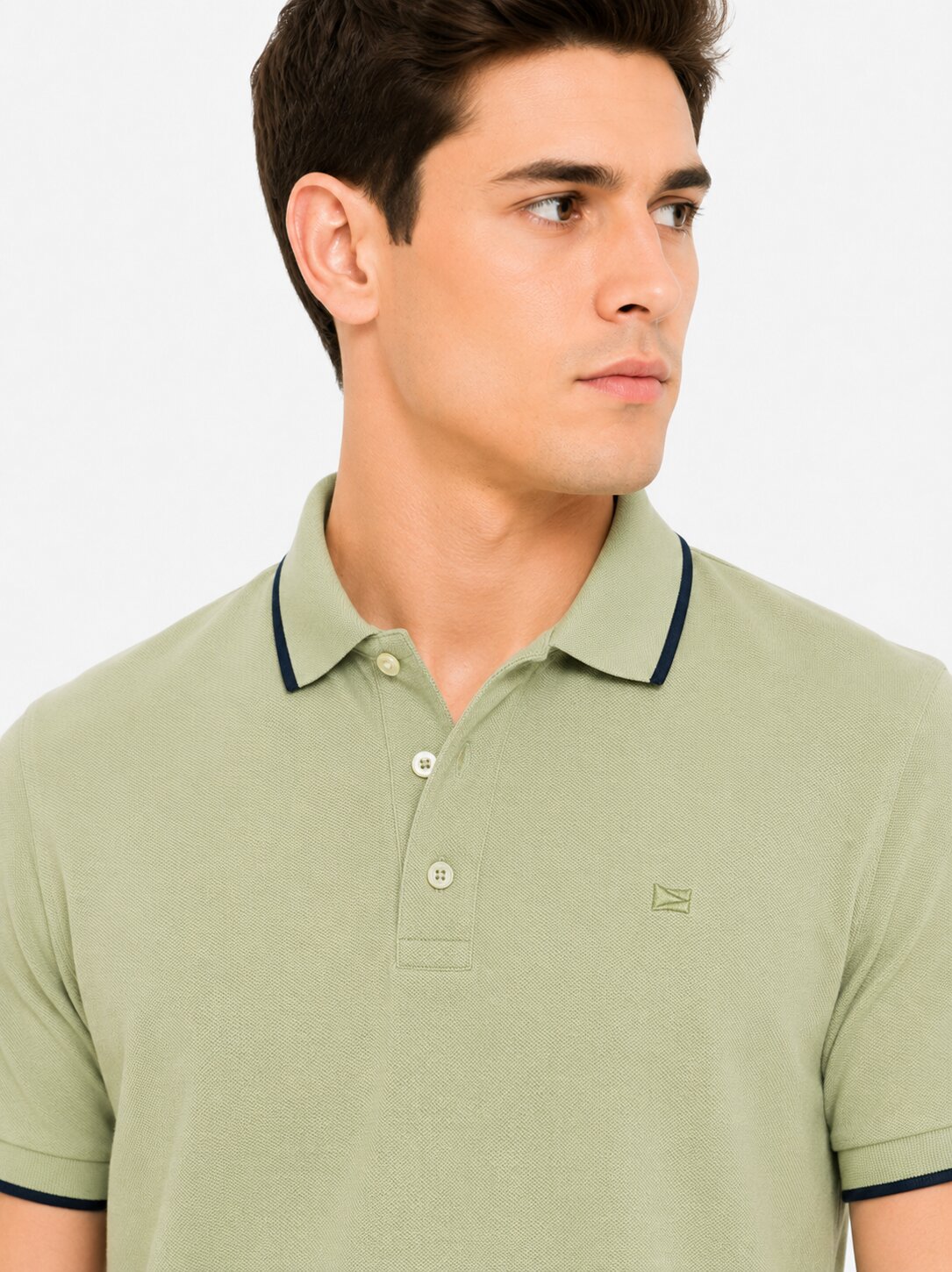 Buy Pista Contrast Polo Online Shopping view 3